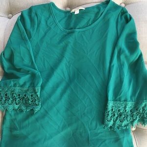 Green blouse